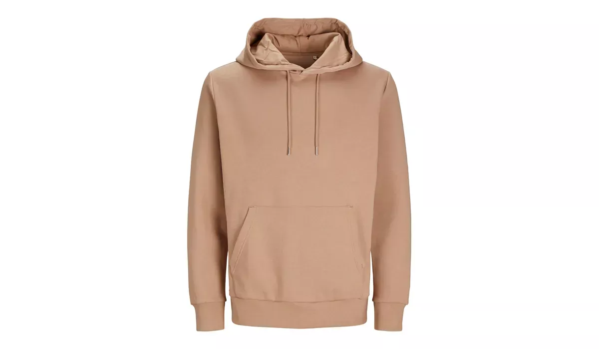 JACK & JONES - Cosy Hoodie Blk3902 - warm taupe sand