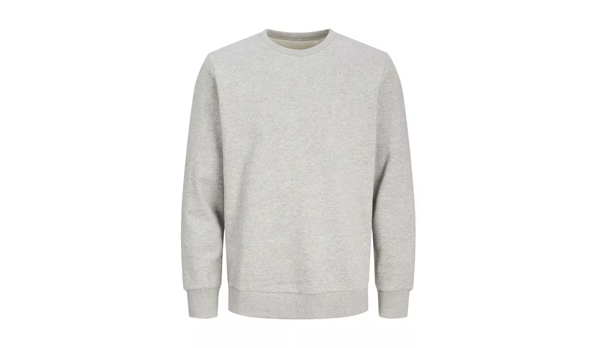 JACK & JONES - Tour Crew Neck Sweat Blk3900 -  light grey melange 