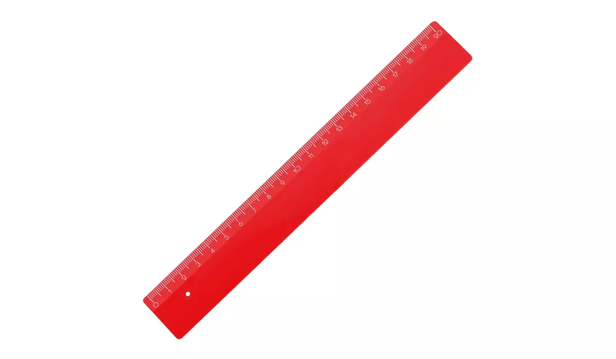 Lineal 20 cm - rot