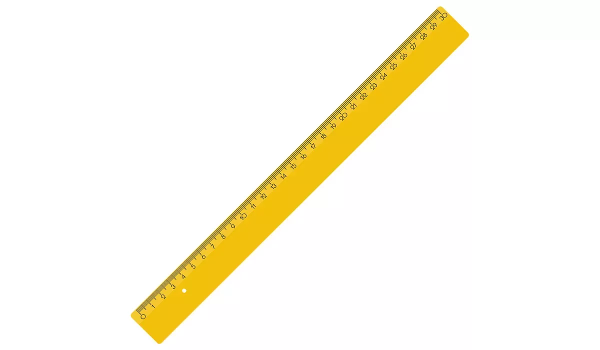Lineal 30 cm-gelb
