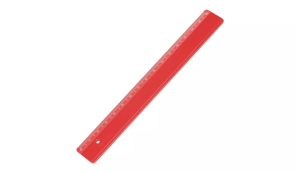 Lineal 16 cm - rot
