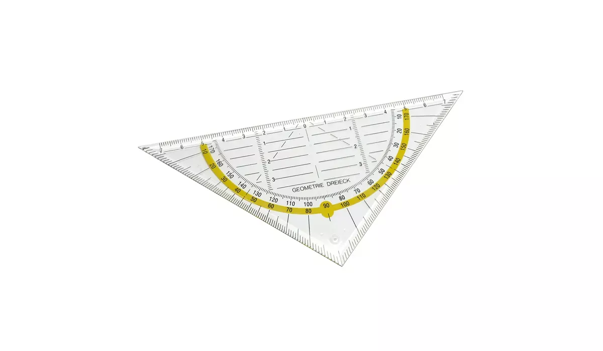 Triangular ruler - yellow