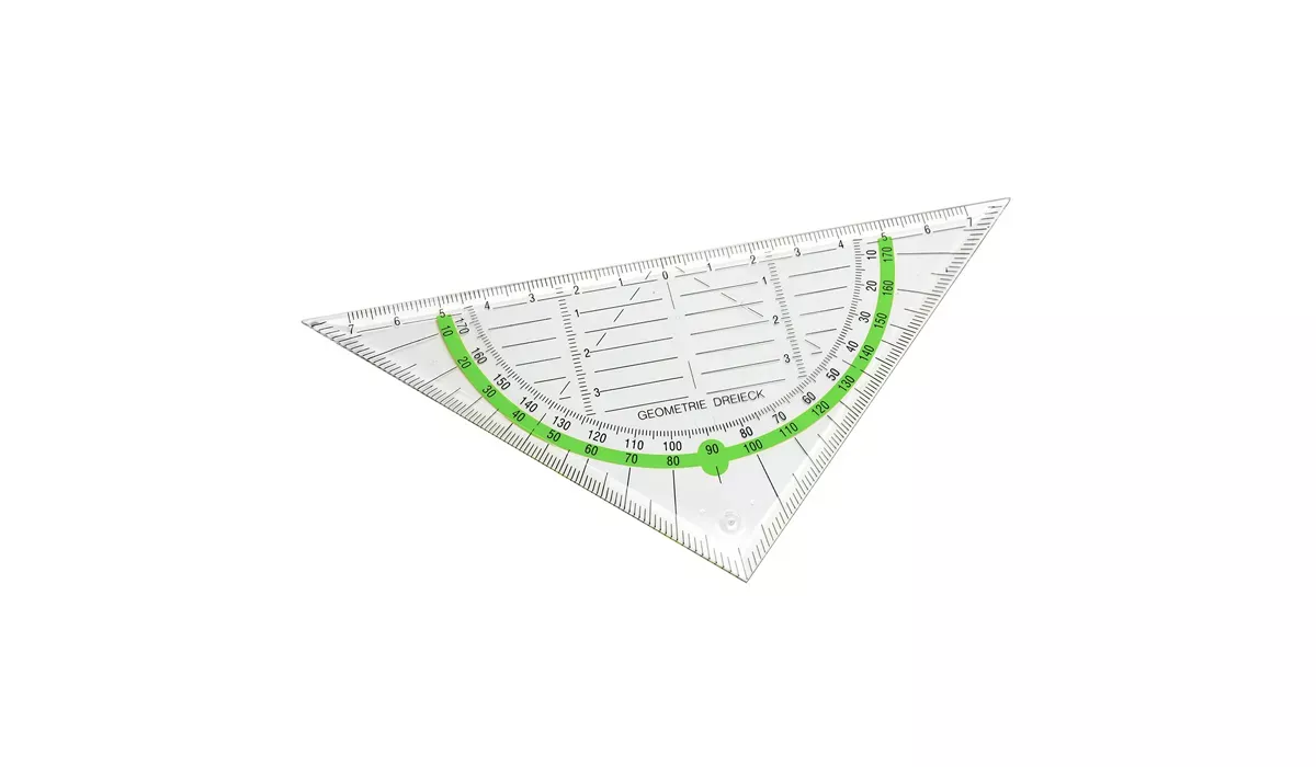 Geodreieck - neongrün