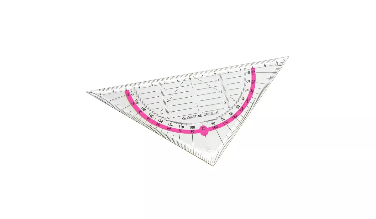 Geodreieck - pink