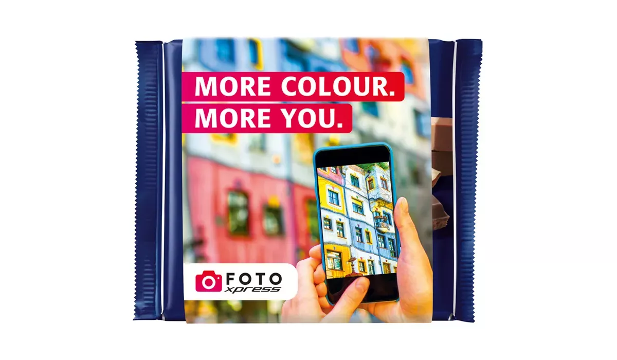 Ritter SPORT 100g in a promotional slipcase, nougat