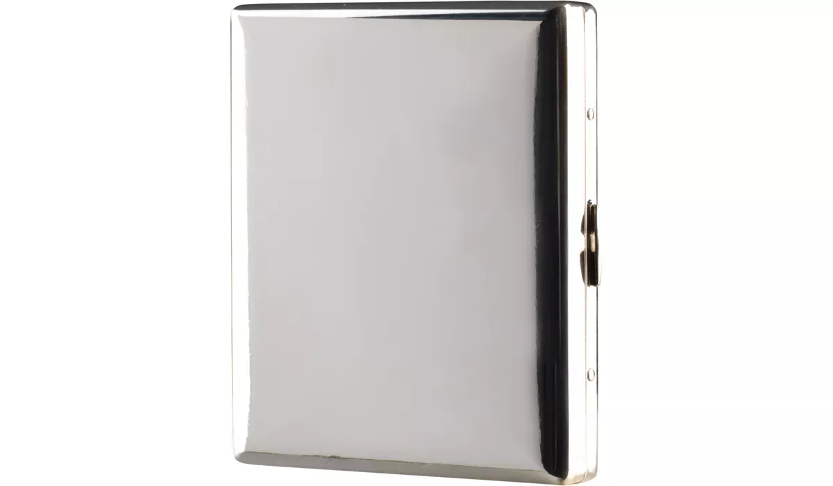 ZORR cigarette case brushed chrome