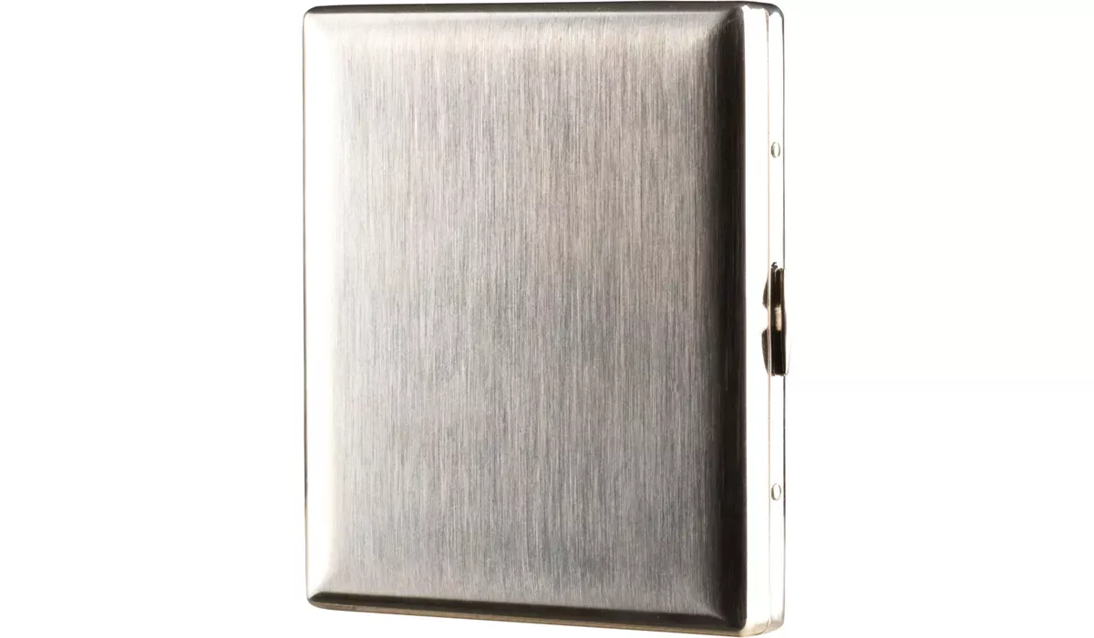 ZORR cigarette case brushed chrome