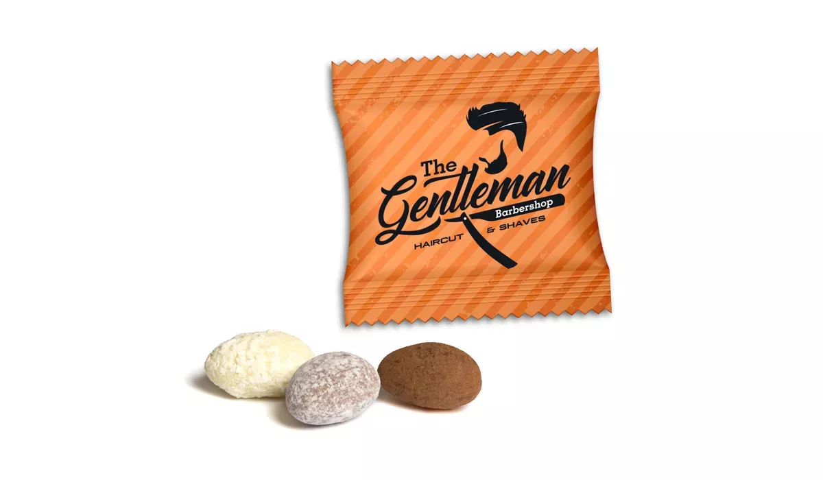 Almonds individually in the promotional bag