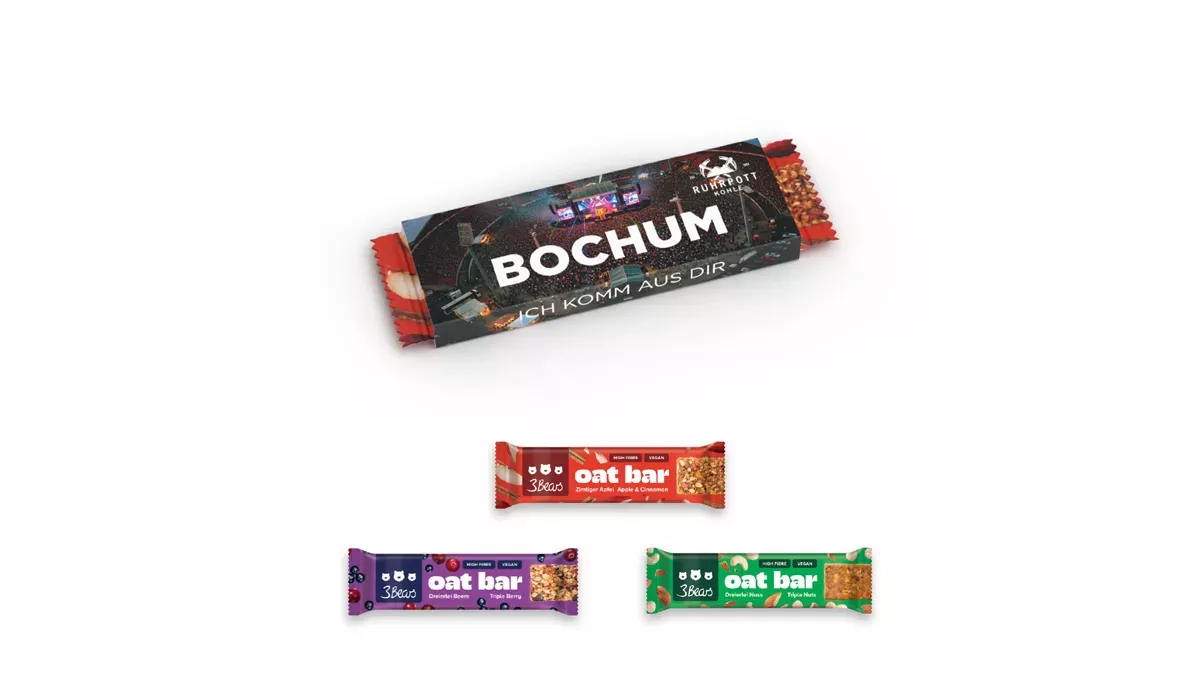 3Bears Oat Bar in promotional packaging