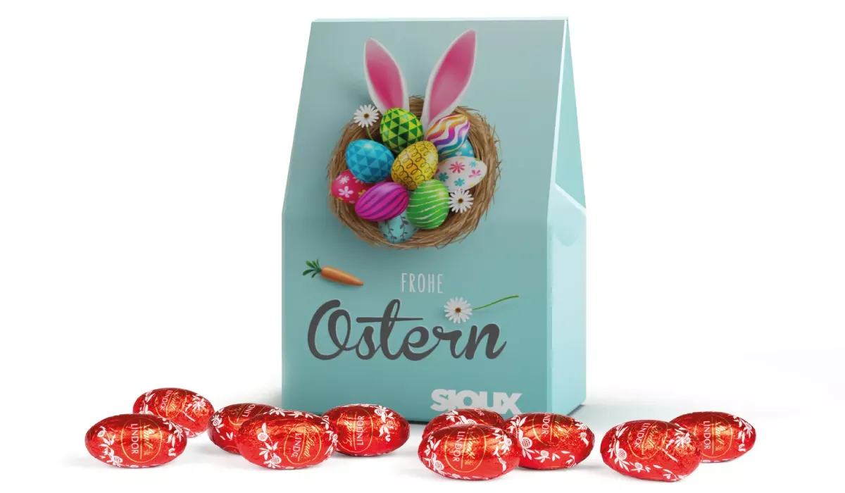 Lindt Lindor Easter eggs in stand-up boxes big