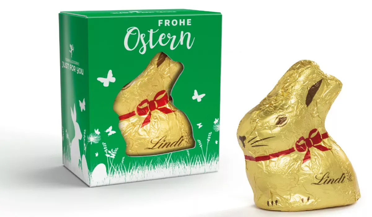 Lindt mini gold bunny in a box