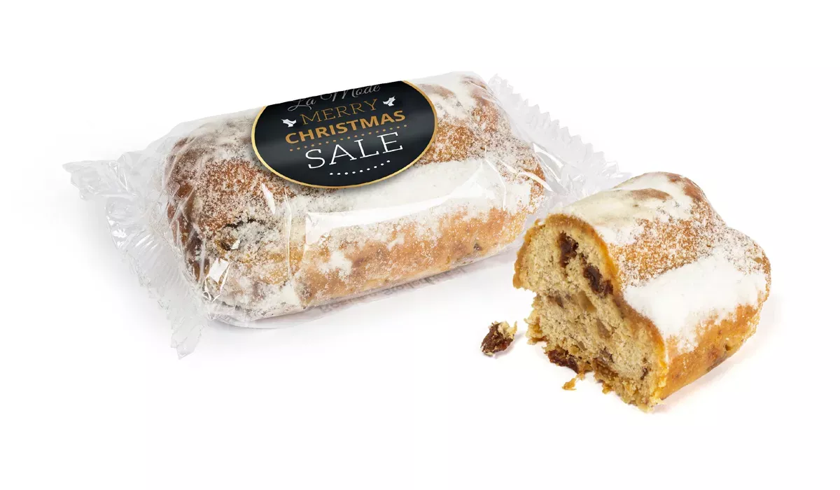 Mini Stollen mit Werbeetikett