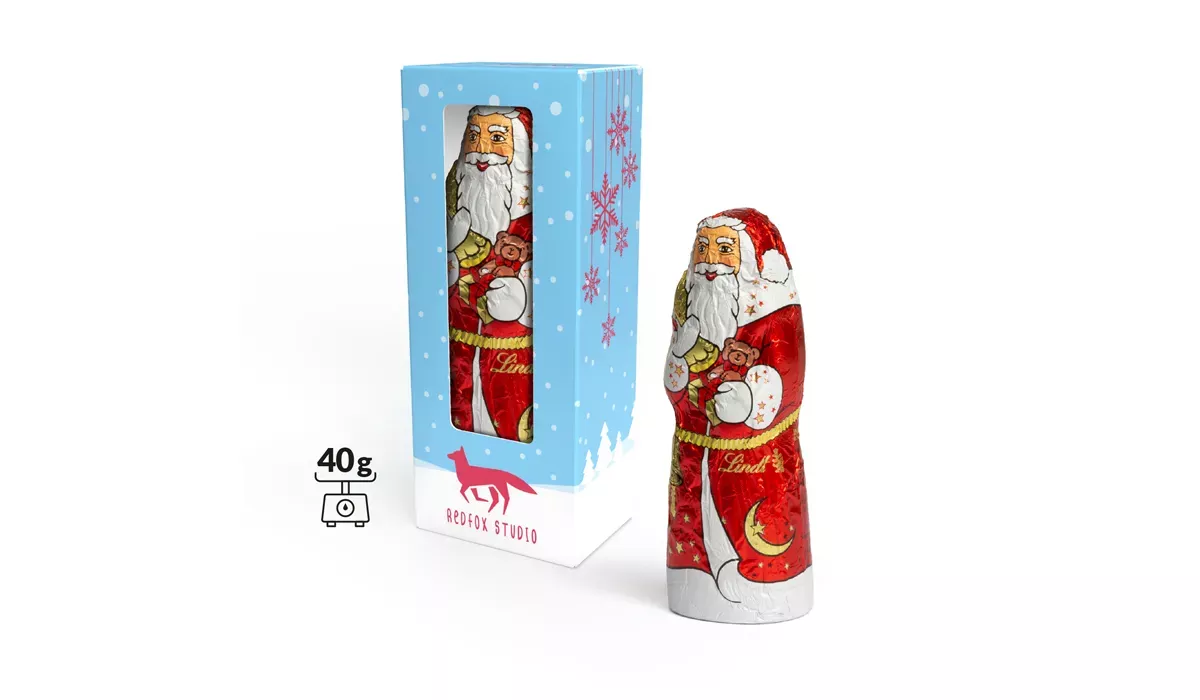 Lindt Schoko Nikolaus 40 Gramm in Vollkartonage