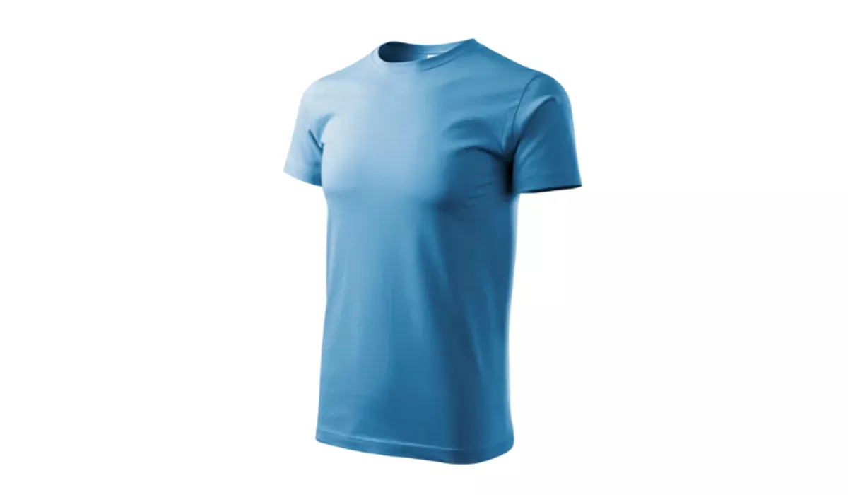 BASIC 129 mens t-shirt - azure blue