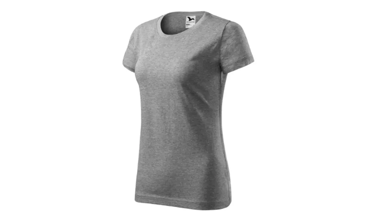 BASIC 134 ladies t-shirt - mottled dark grey