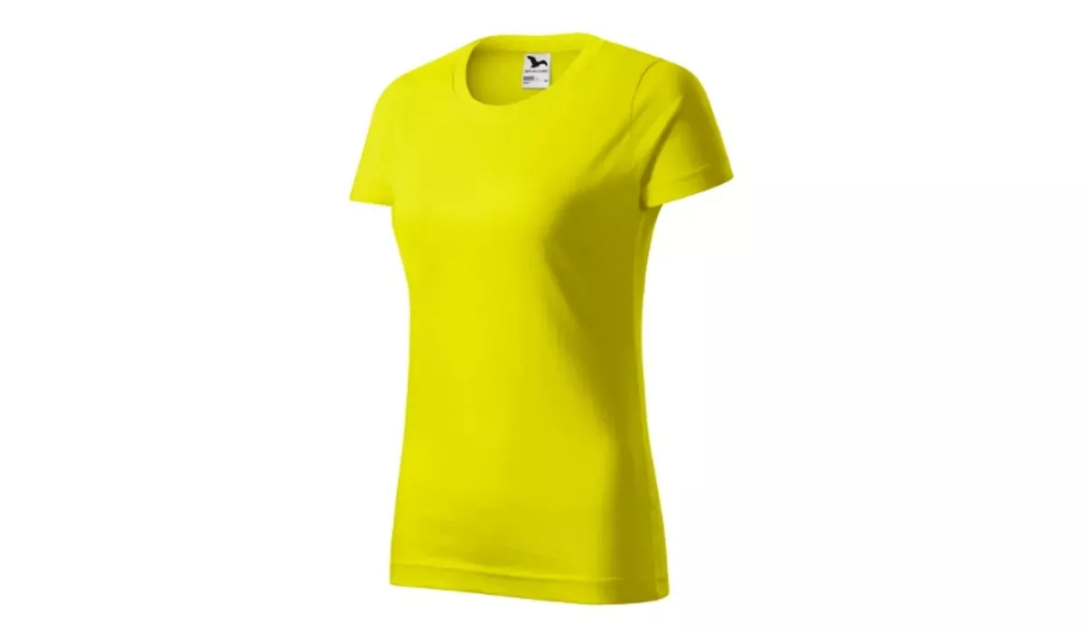 BASIC 134 Damen T-Shirt - zitronengelb