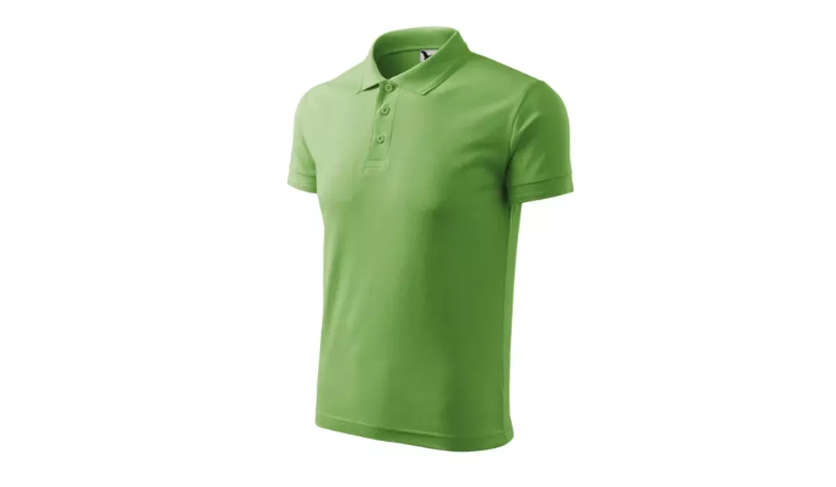 PIQUE POLO 203 mens polo shirt - pea green