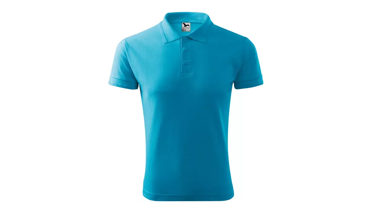 PIQUE POLO 203 mens polo shirt - turquoise blue