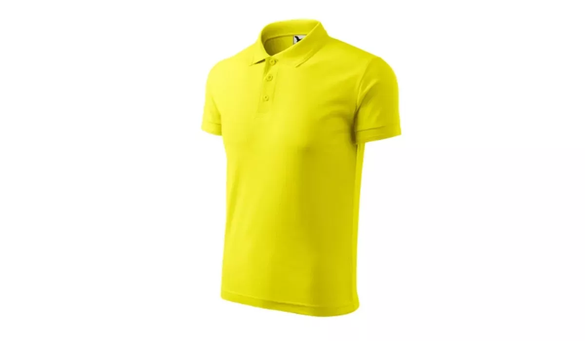 PIQUE POLO 203 mens polo shirt - lemon yellow