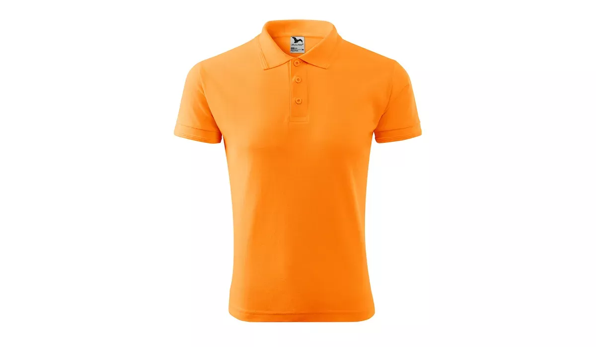 PIQUE POLO 203 mens polo shirt - tangerine orange