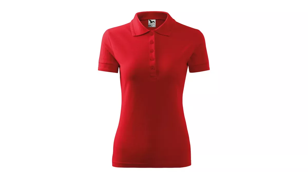 PIQUE POLO 210 ladies polo shirt - red