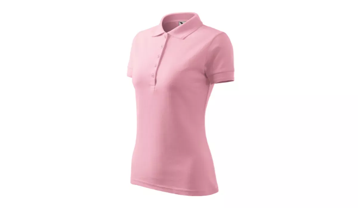 PIQUE POLO 210 Damen Polohemd - rosa