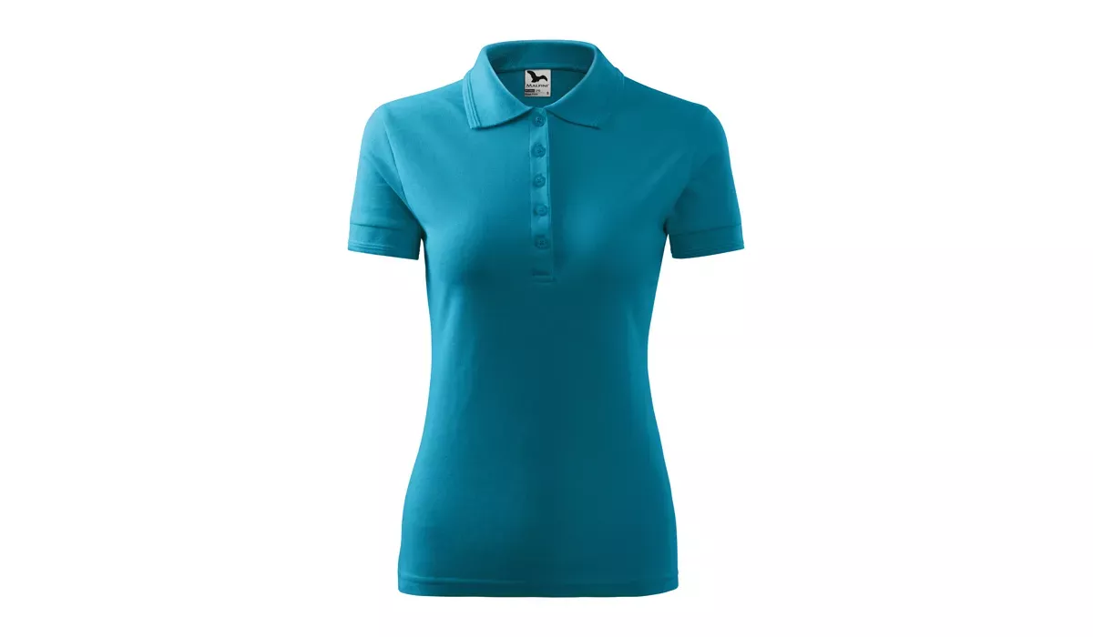 PIQUE POLO 210 Damen Polohemd - dunkeltürkis