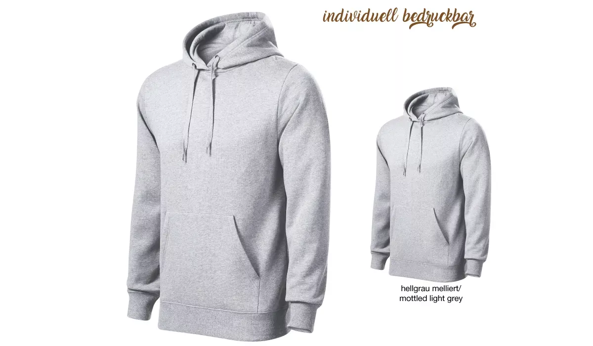 CAPE 413 mens sweatshirt - mottled light grey