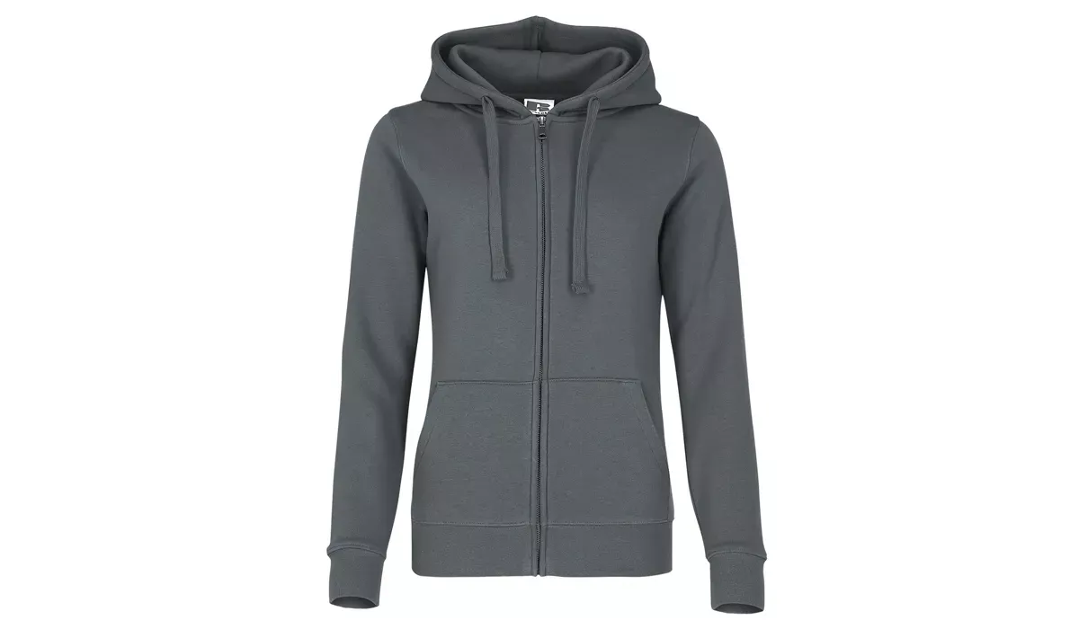 Ladies Authentic Hooded Sweat - gray