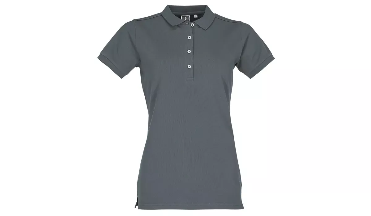 Ladies Körperbetontes Stretch Polo - convoy grey