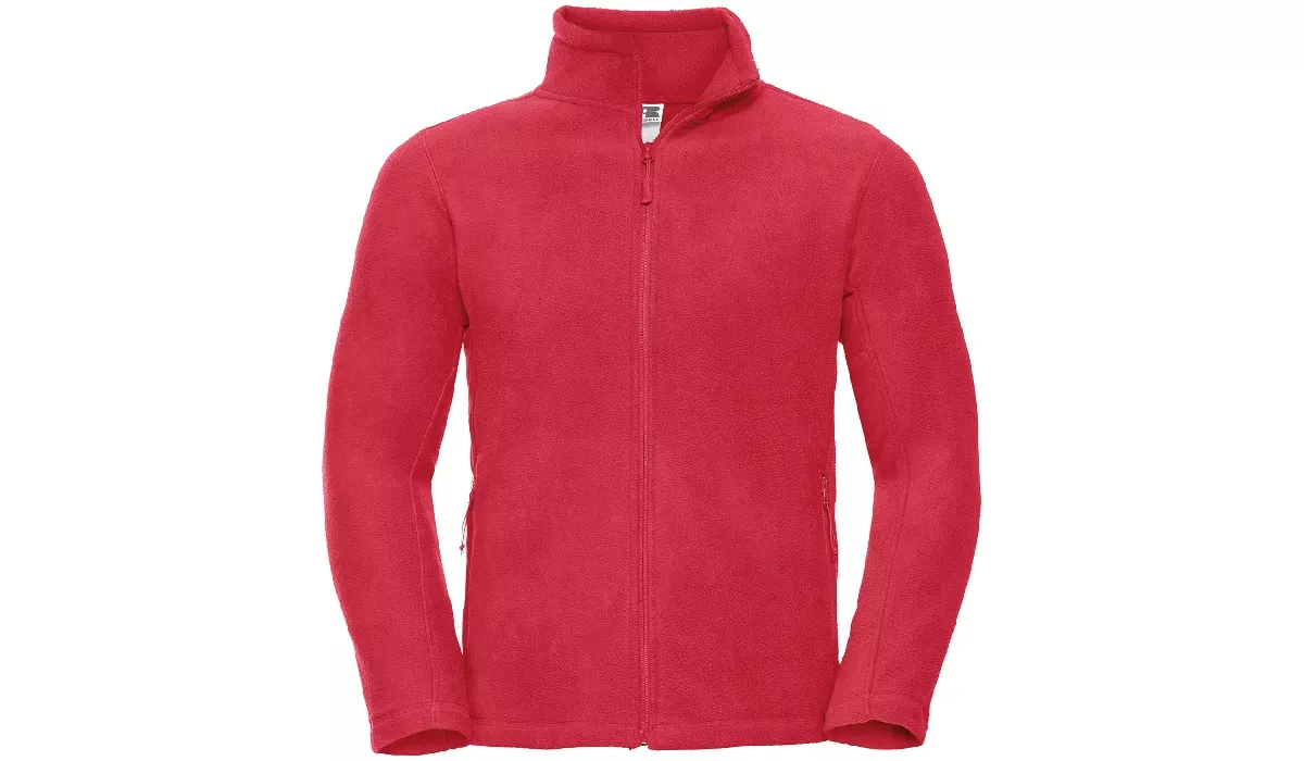 Fleece jacket made of polyester Men - red