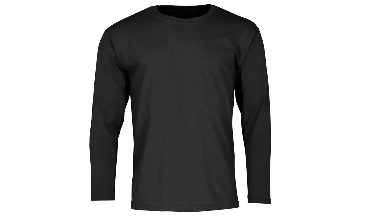 valueweight long sleeve t unisex - black
