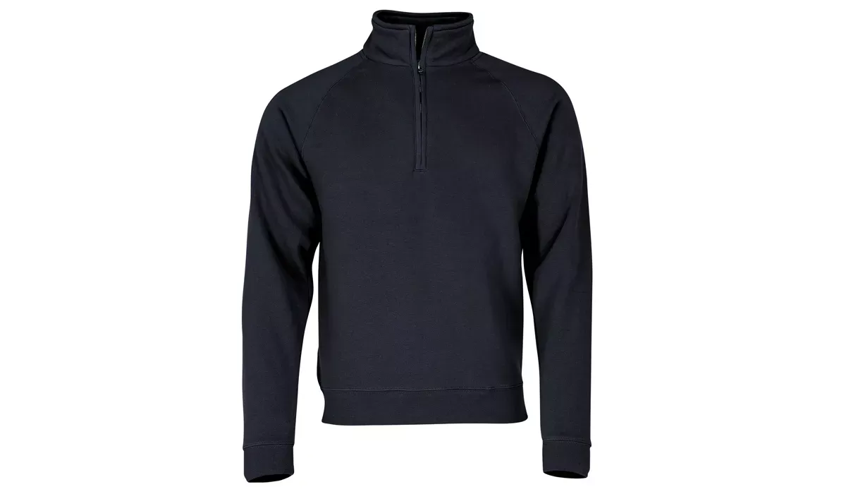 Premium Zip Neck Sweat Unisex - deep navy