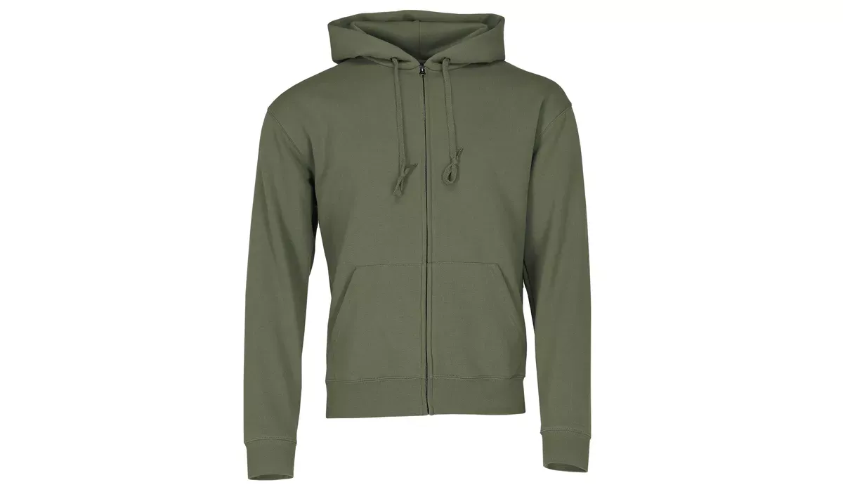 Premium Kapuzen-Sweatjacke Men - olive