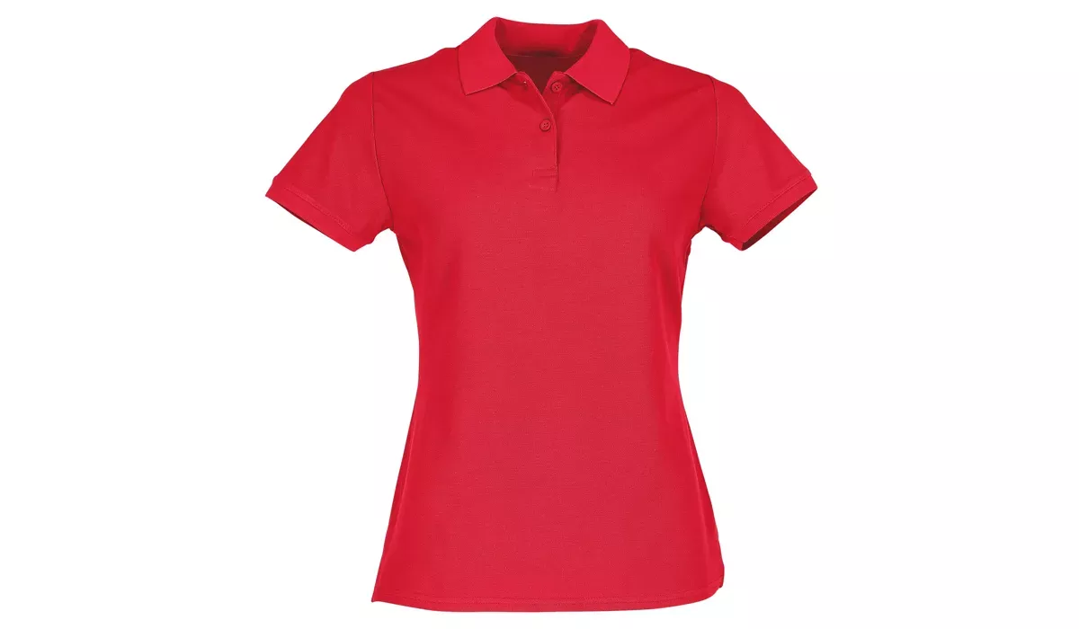 ladies premium polo - red
