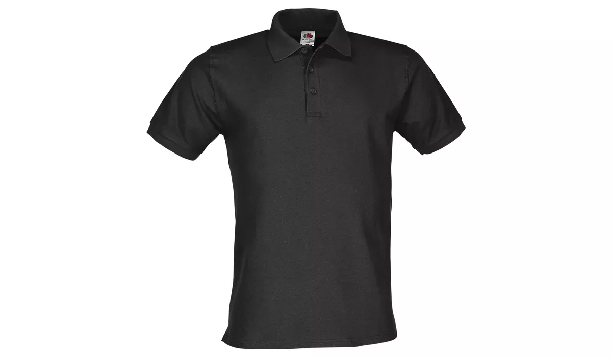 Premium cotton polo shirt Men - black