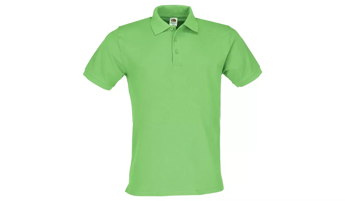 Premium cotton polo shirt Men - lime