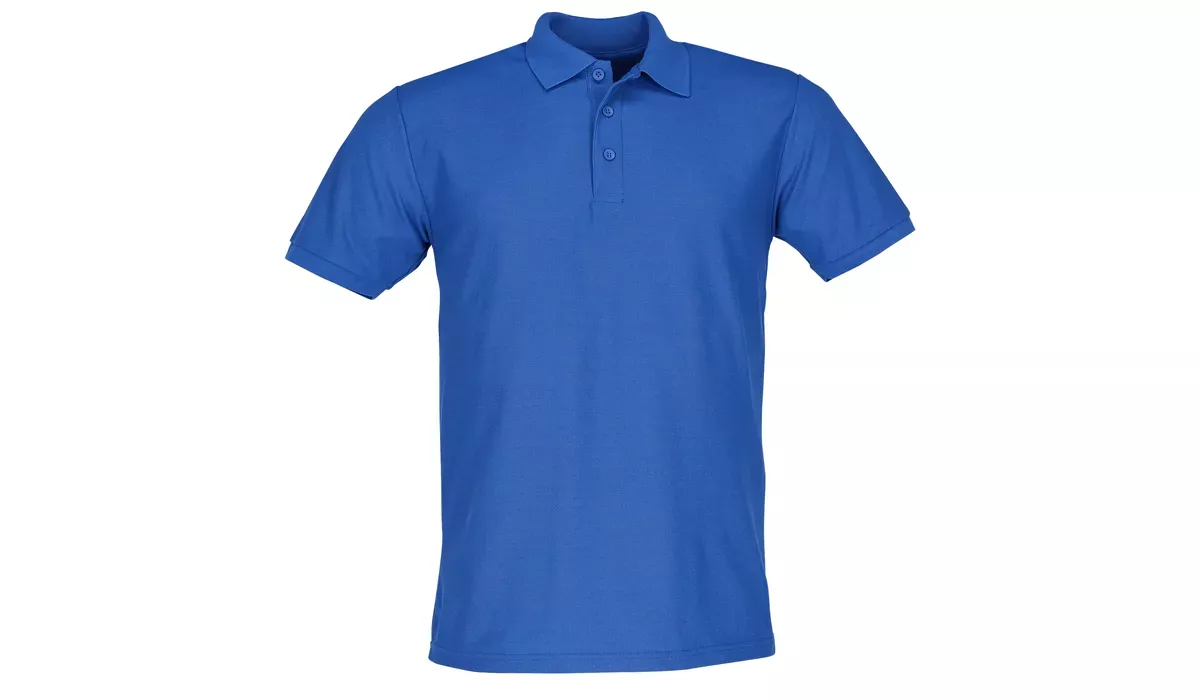 65/35 Polo Polo aus Mischgewebe - königsblau