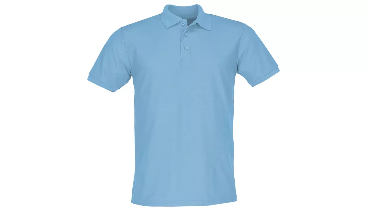65/35 Polo made of mixed fabric Men - pastel blue