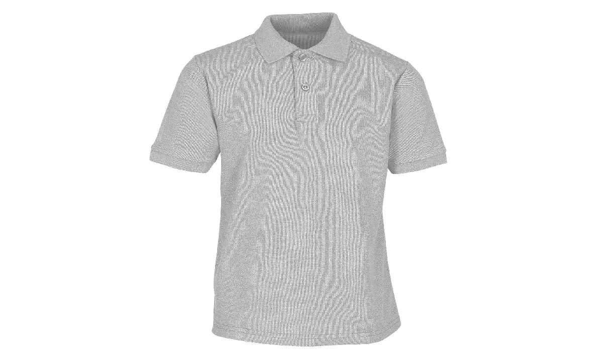 65/35 Polo made of mixed fabric Kids - heather gray