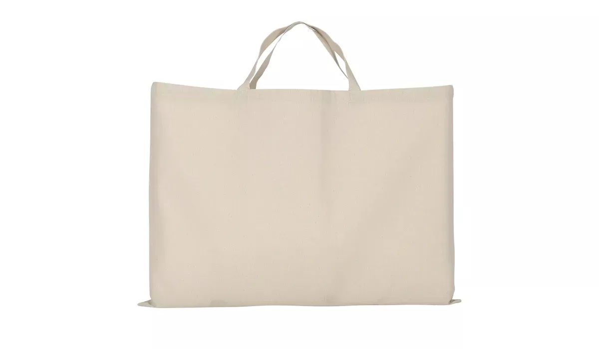 Baumwolltasche Big Bag mit zwei kurzen Henkeln - natur