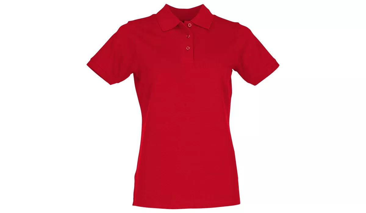Classic Polo aus Baumwolle Ladies - rot