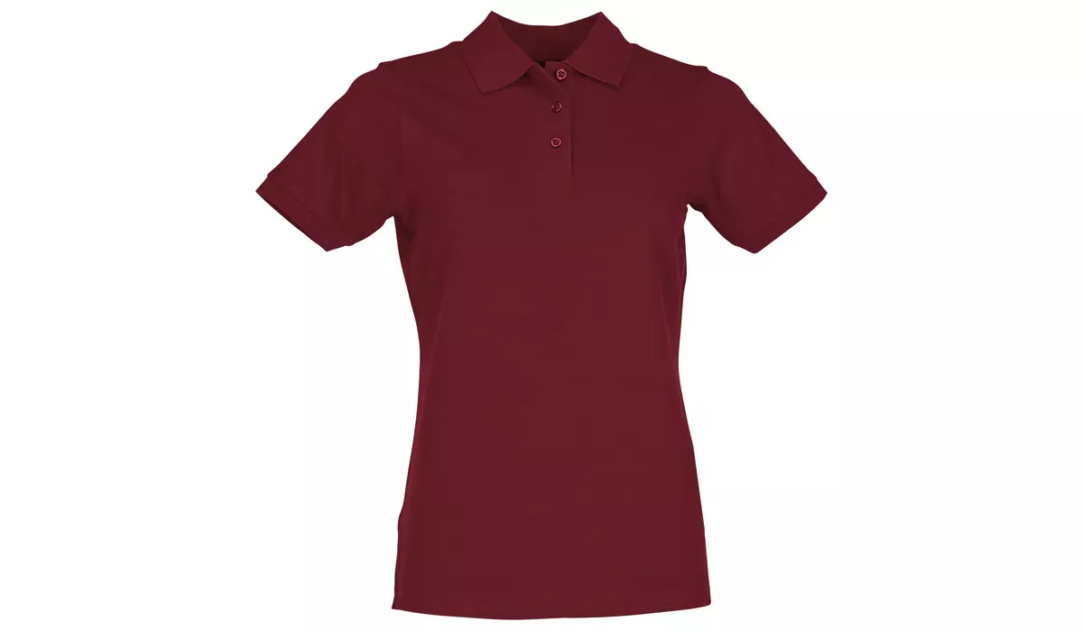 Classic Polo aus Baumwolle Ladies - weinrot