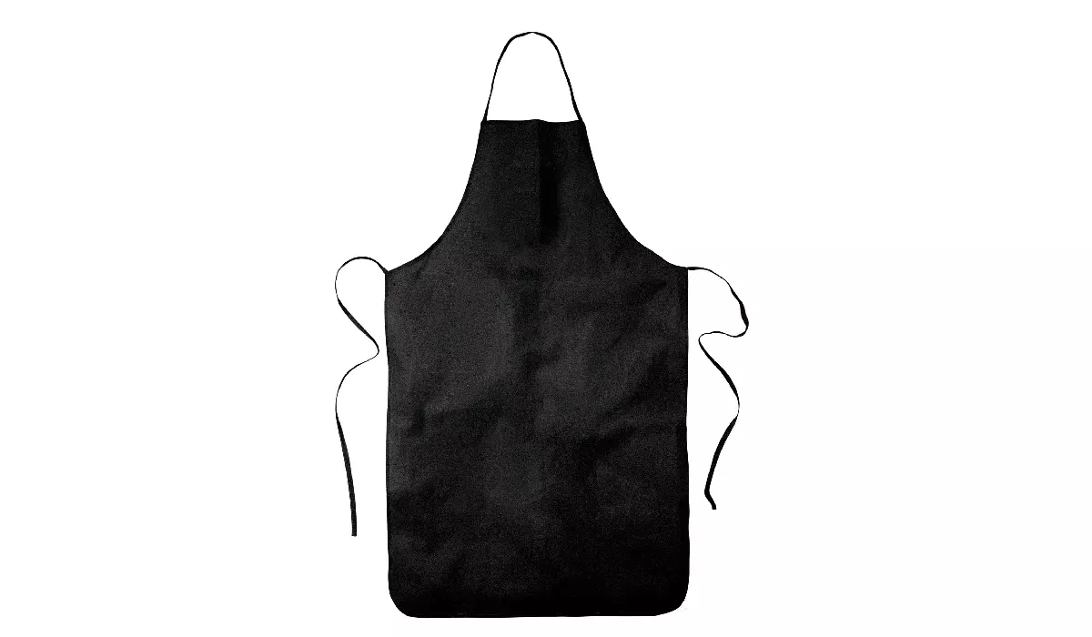 Bib apron cotton - black