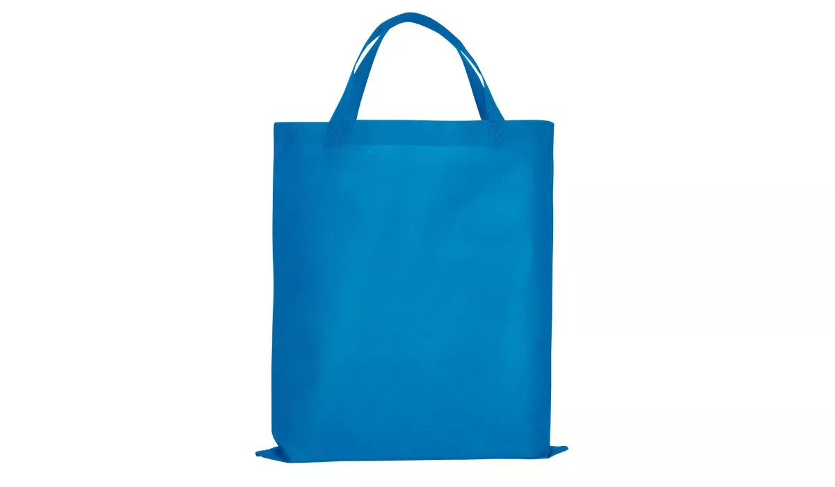 Polypropylene bag Classic with two short handles - light blue