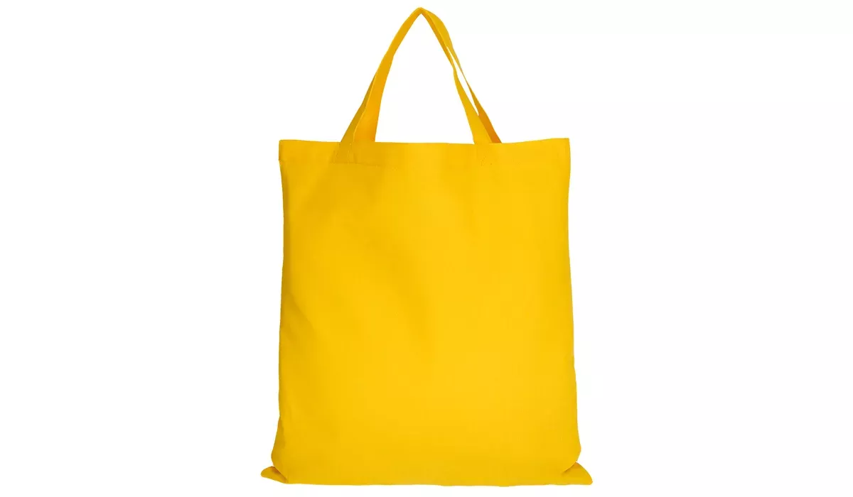 Baumwolltasche Classic mit zwei kurzen Henkeln - sonnenblumengelb
