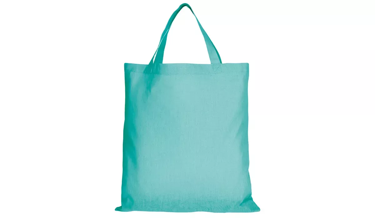 Baumwolltasche Classic mit zwei kurzen Henkeln - mint