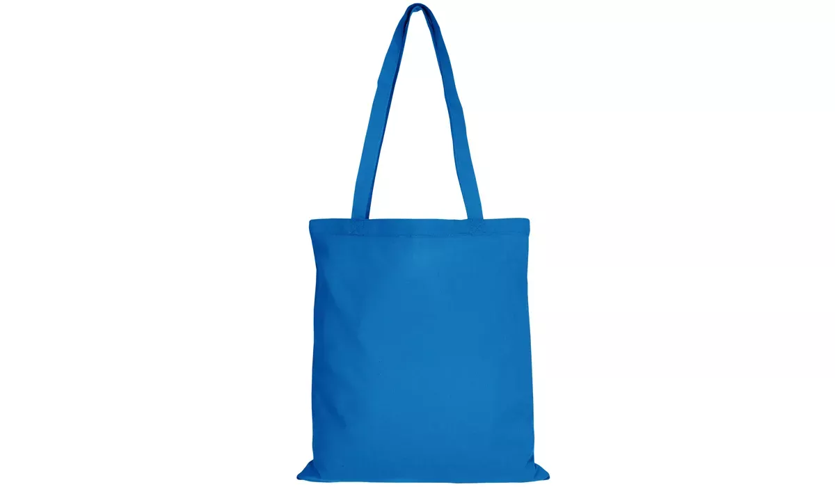 Baumwolltasche Classic mit zwei langen Henkeln - hellblau