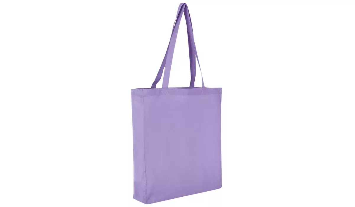 Cotton bag Classic with bottom gusset - lavender