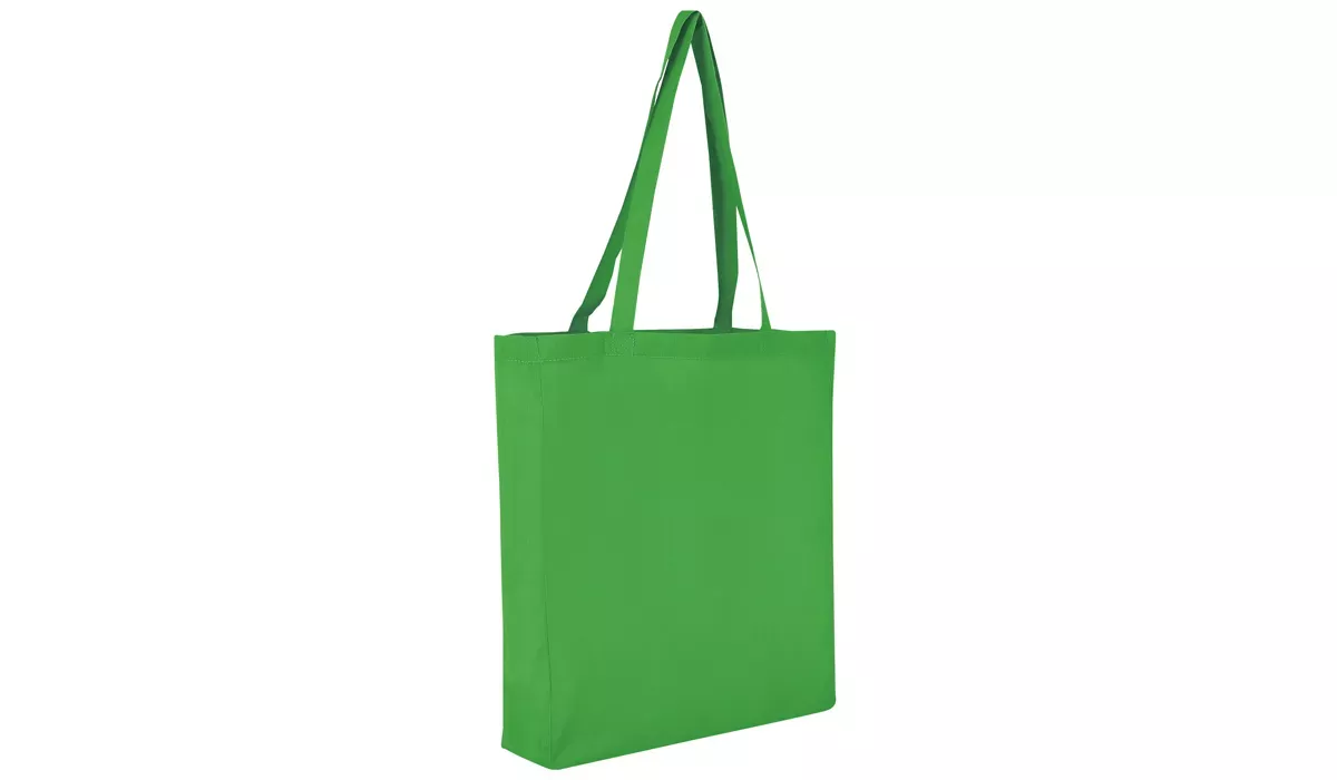 Cotton bag Classic with bottom gusset - may green